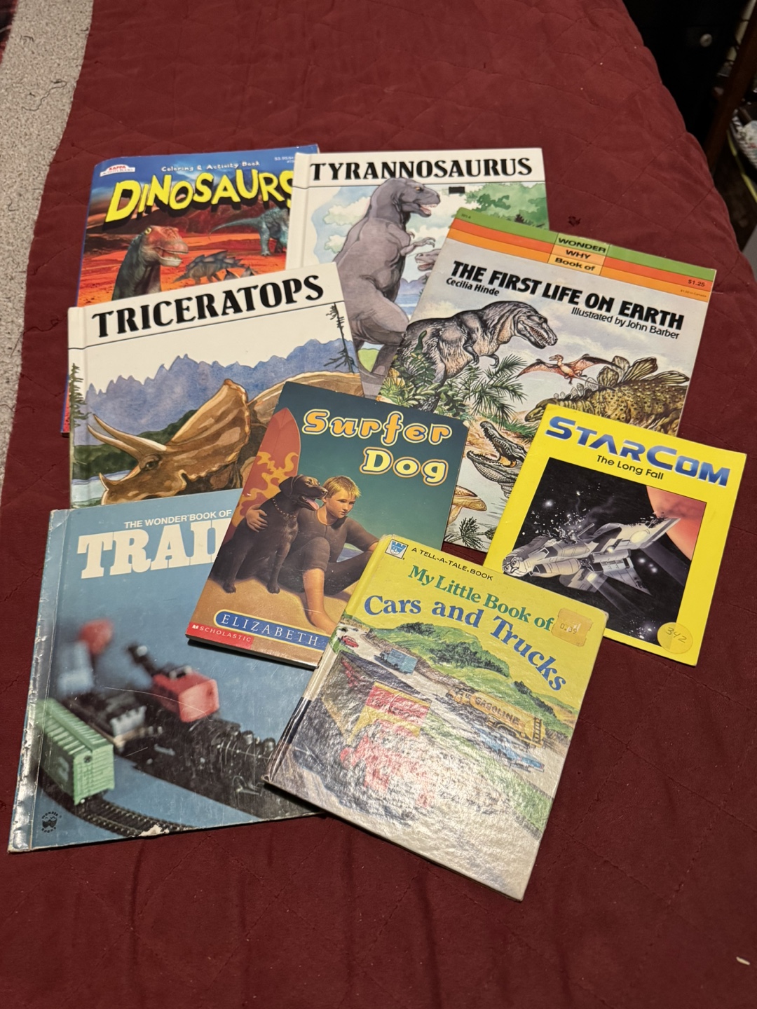 Lot of 8 Children's Books - Dinosaurs, Vehicles, Animals