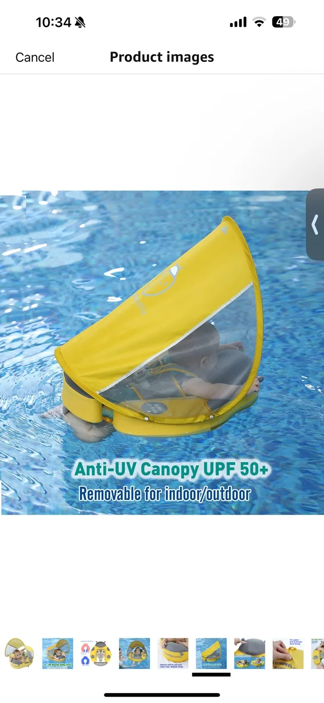 Mamobaby Baby Float with Canopy - 3-24 Months image indicator(6)