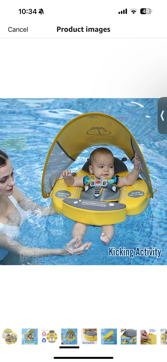 Mamobaby Baby Float with Canopy - 3-24 Months image indicator(3)