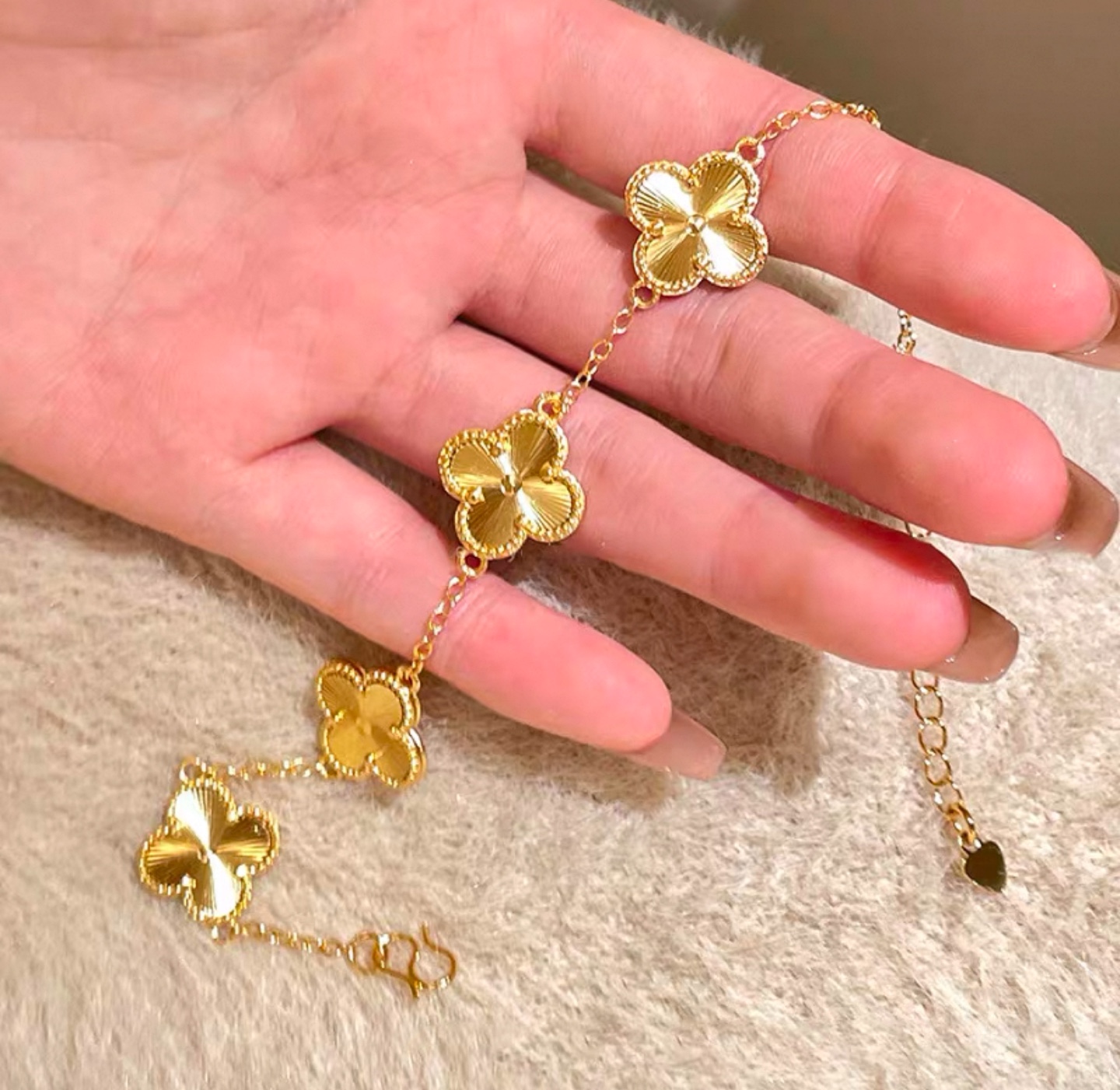 Gold Clover Bracelet
