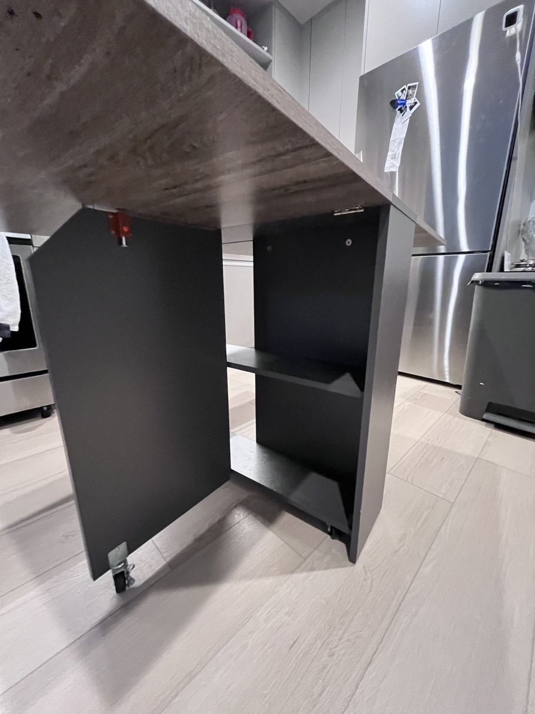 Foldable Table with Storage Shelves - photo 2