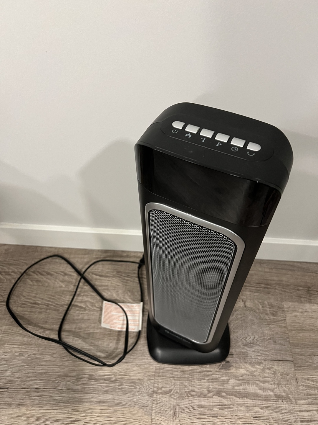 Comfort Zone Oscillating Ceramic Tower Heater with Remote - photo 2