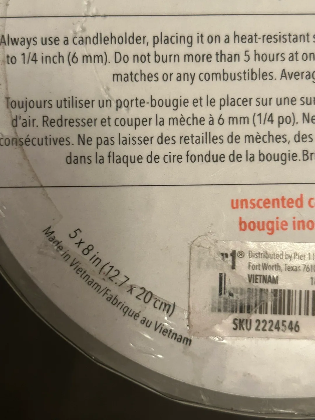 Set of 4 Pier 1 Imports Unscented Pillar Candles image indicator(2)