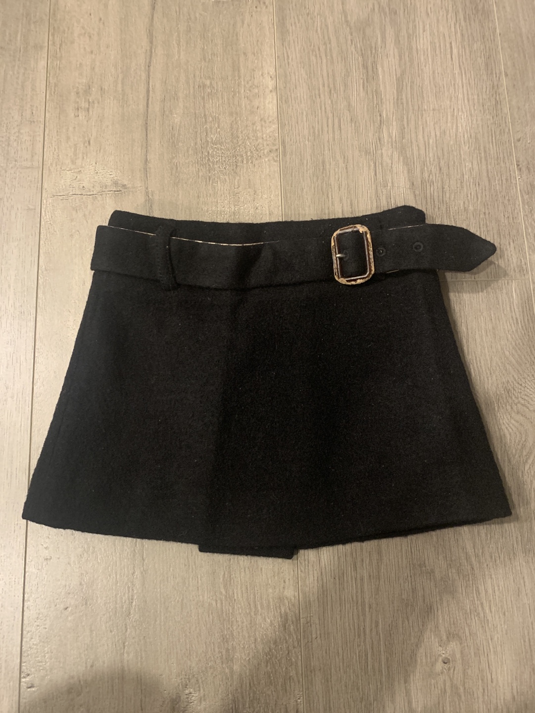 Vintage Burberry Junior Black Wool Mini Skirt Size 2 Years - photo 2