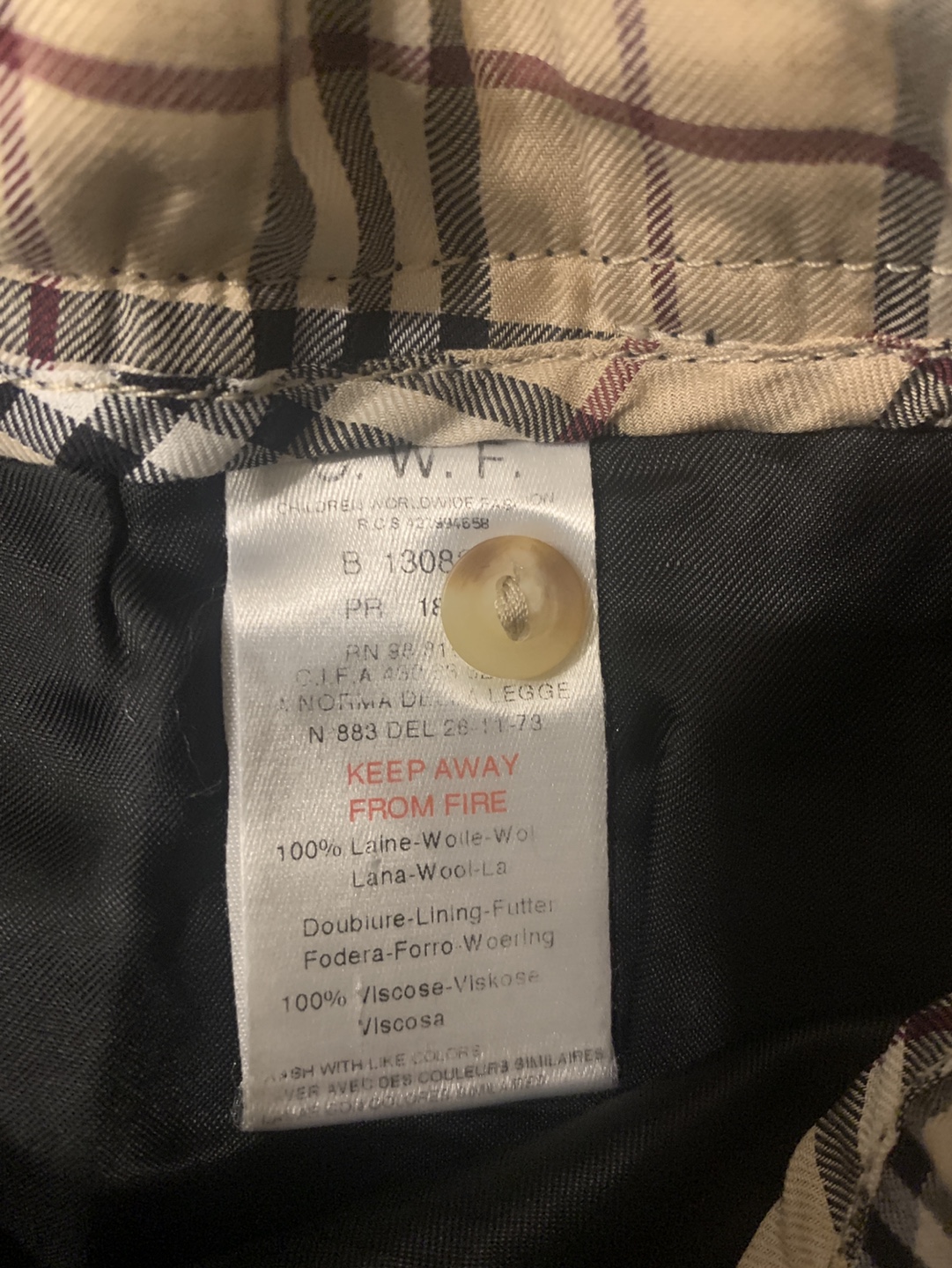 Vintage Burberry Junior Black Wool Mini Skirt Size 2 Years - photo 4