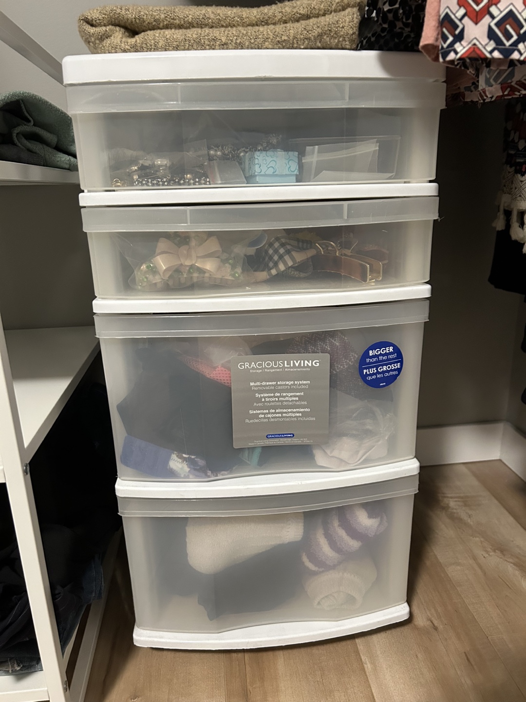 Gracious Living 4-Drawer Storage System