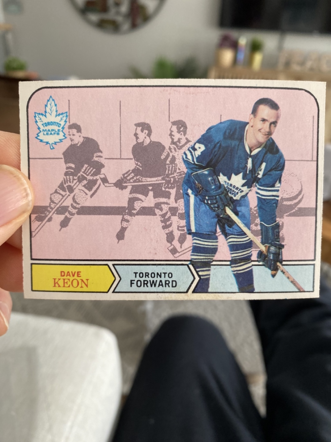 Vintage Dave Keon Toronto Maple Leafs Hockey Card #198