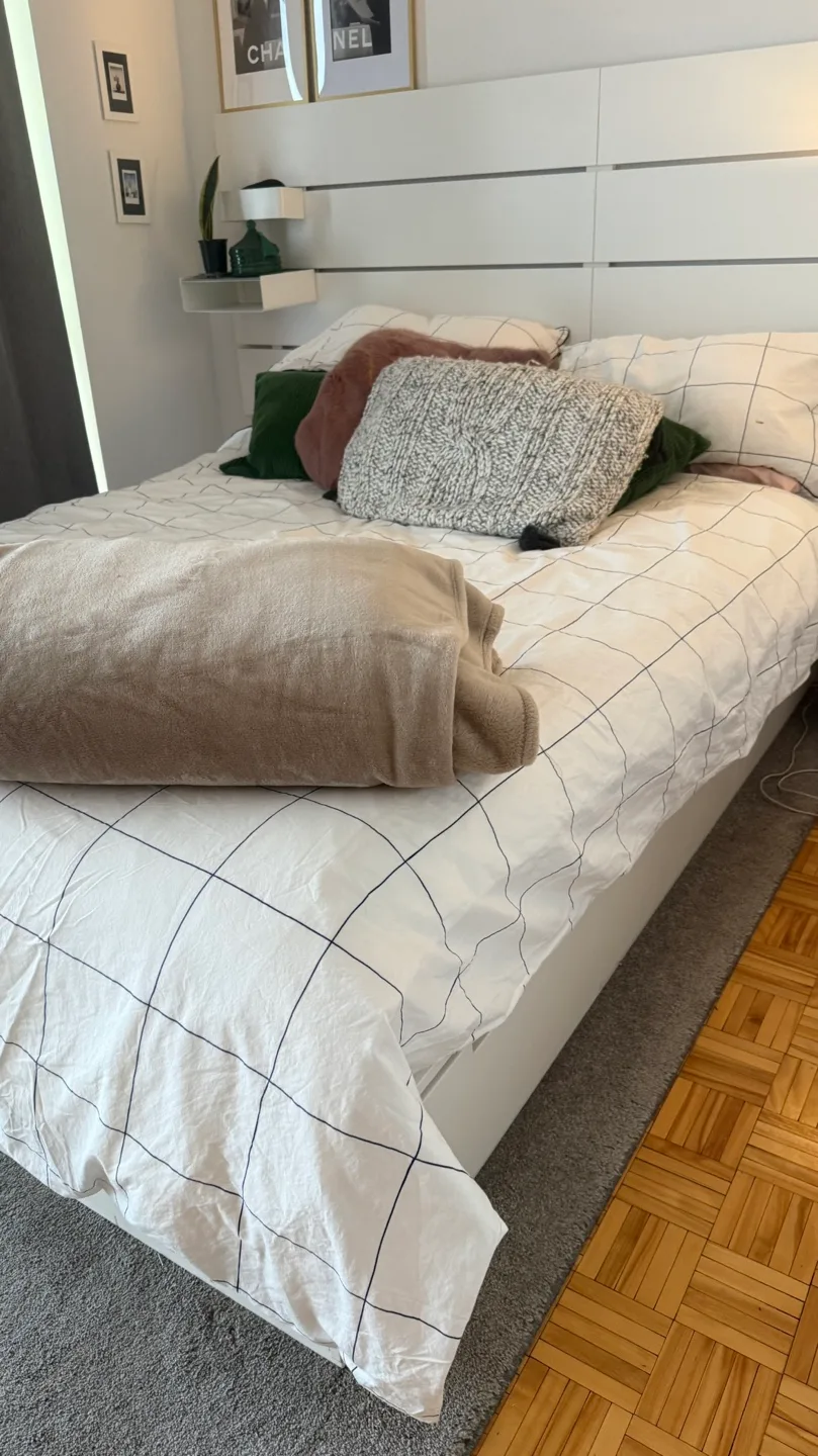 Bed Frame with Storage and mattress thumbnail