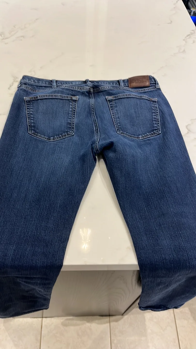 Men's Dark Wash Slim Straight Jeans image indicator(6)