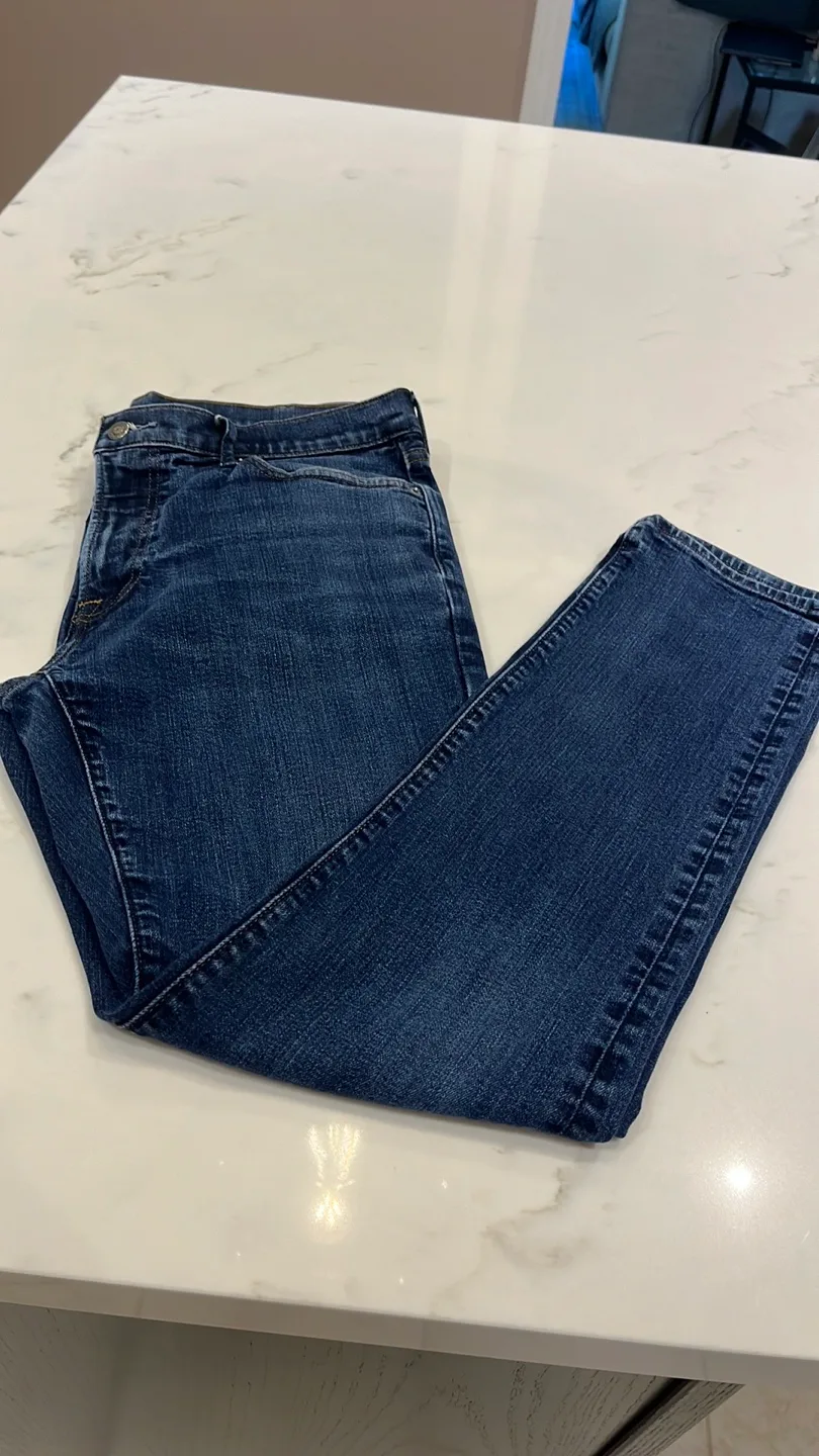 Men's Dark Wash Slim Straight Jeans image indicator(2)