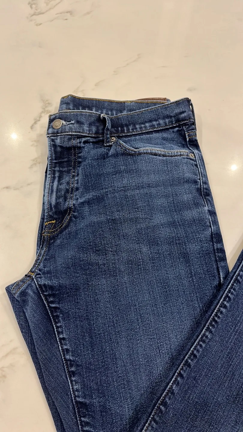 Men's Dark Wash Slim Straight Jeans image indicator(3)