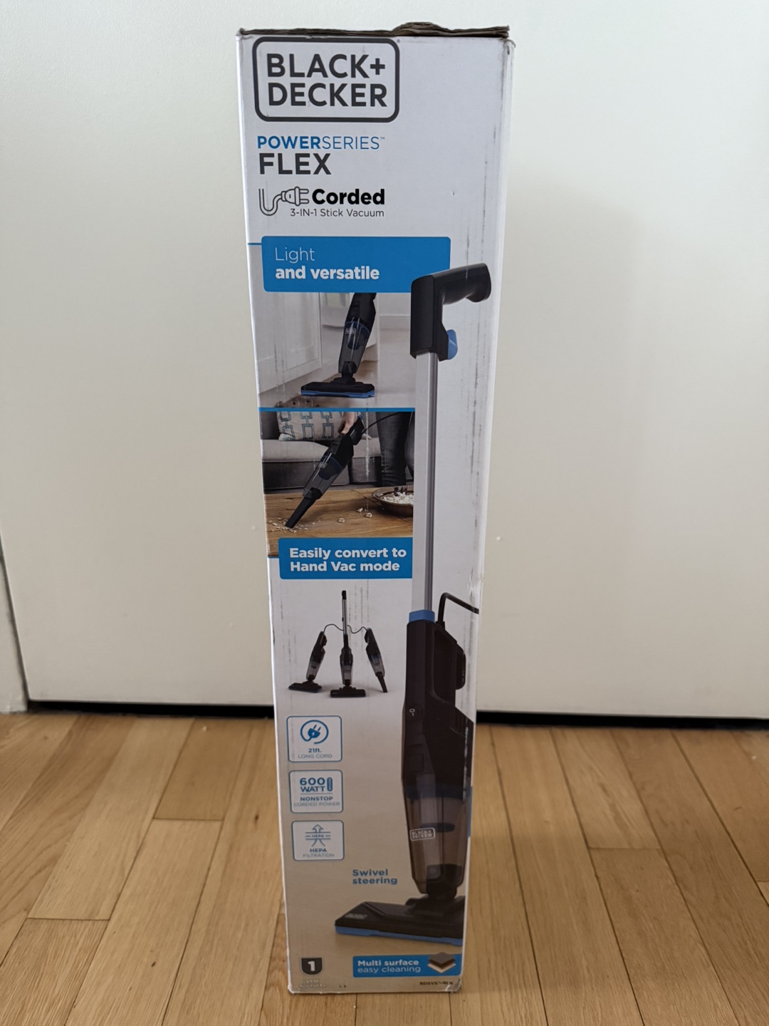 BLACK+DECKER POWERSERIES FLEX Corded 3-in-1 Stick Vacuum