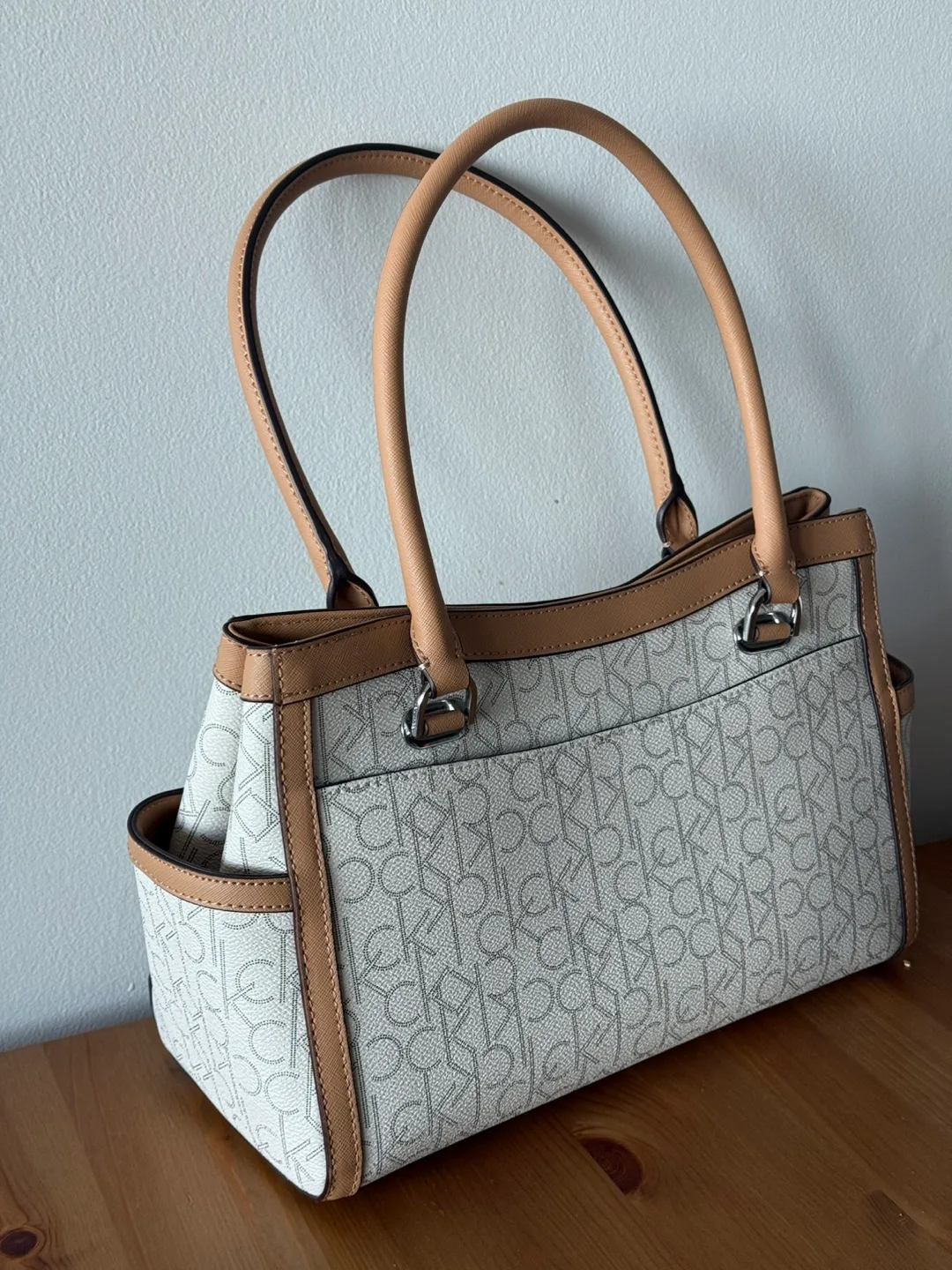 NEW Calvin Klein Women's Monogram Tote Bag image indicator(3)