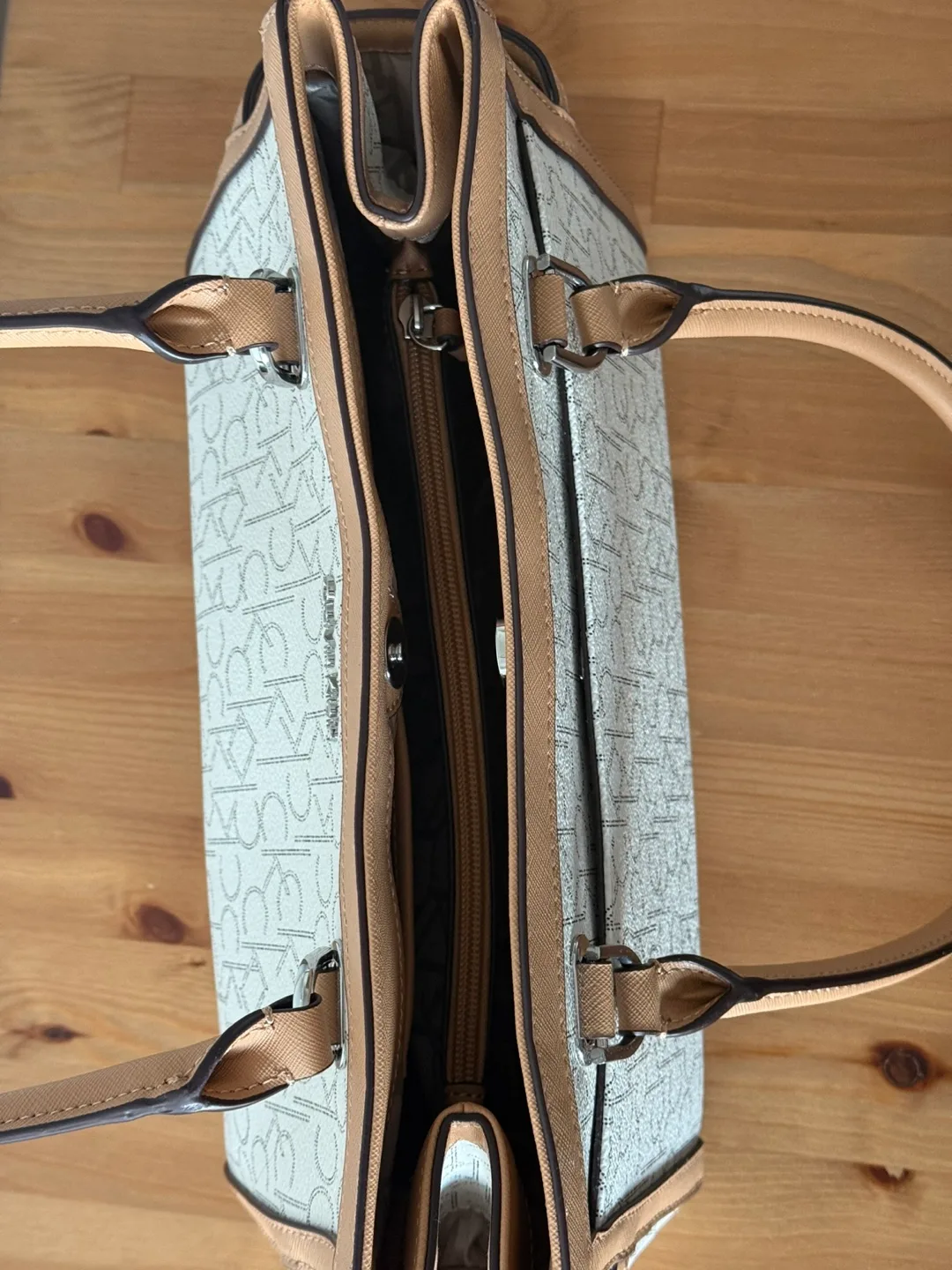 NEW Calvin Klein Women's Monogram Tote Bag image indicator(4)