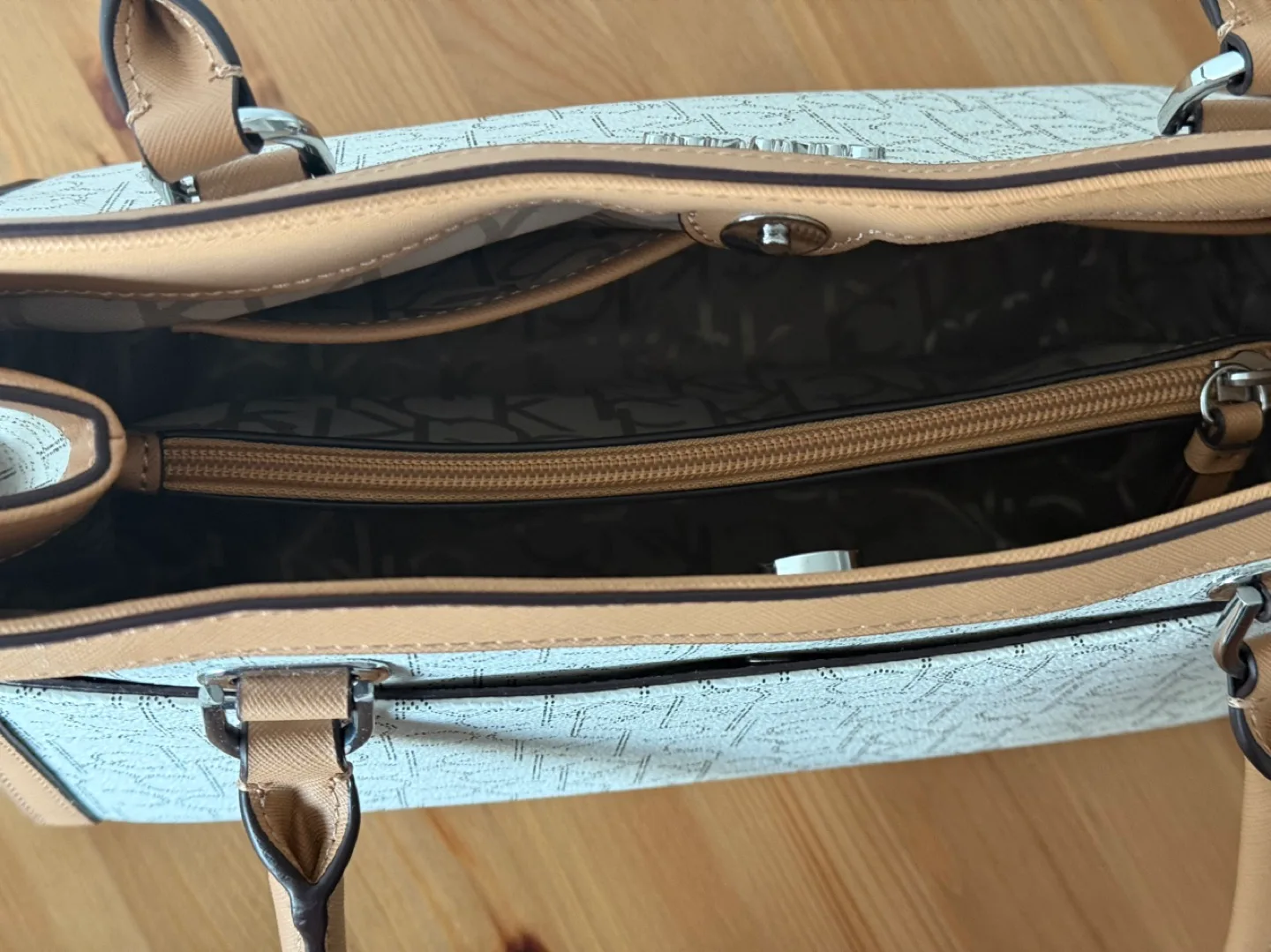 NEW Calvin Klein Women's Monogram Tote Bag image indicator(5)