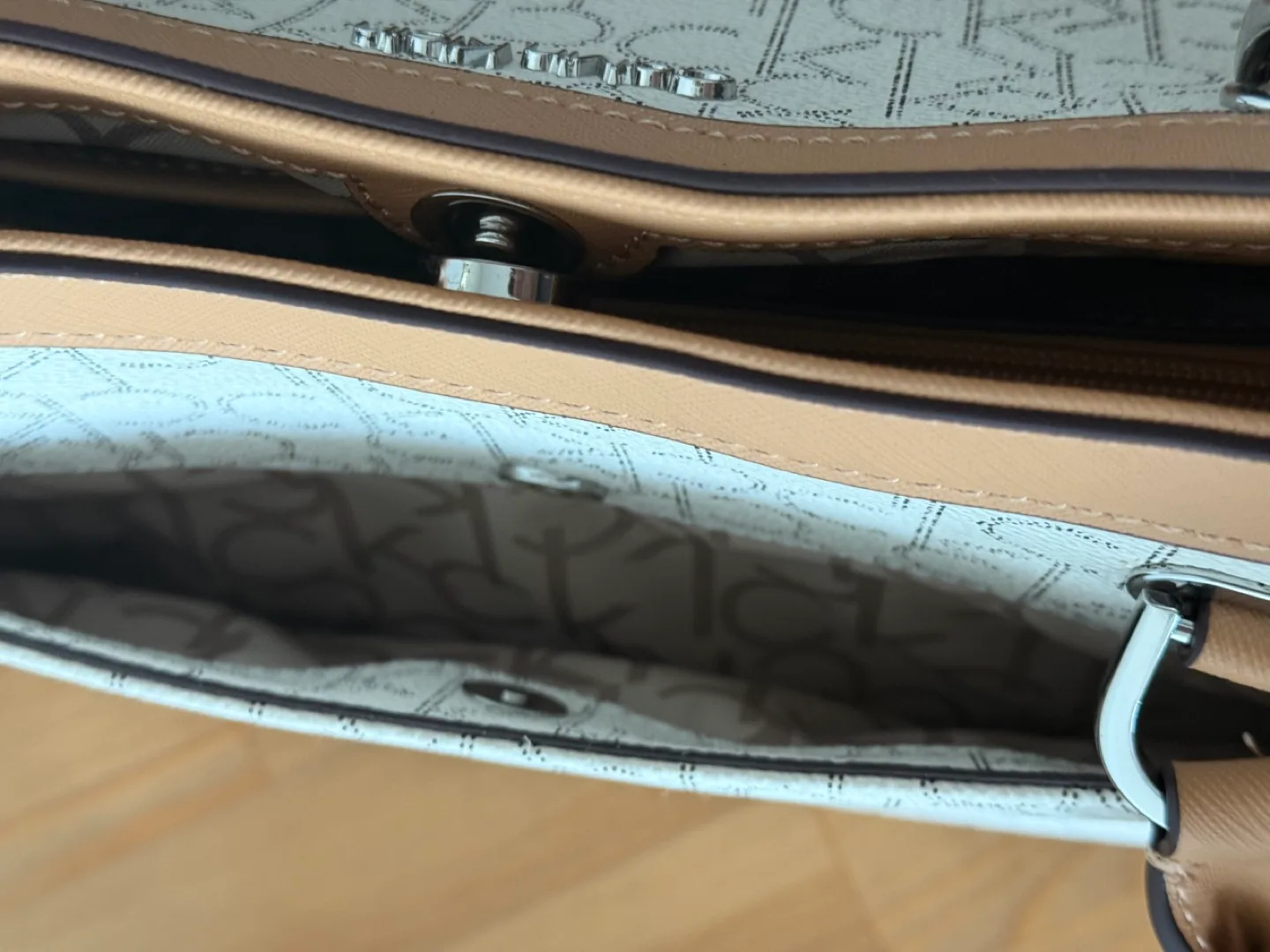 NEW Calvin Klein Women's Monogram Tote Bag image indicator(6)