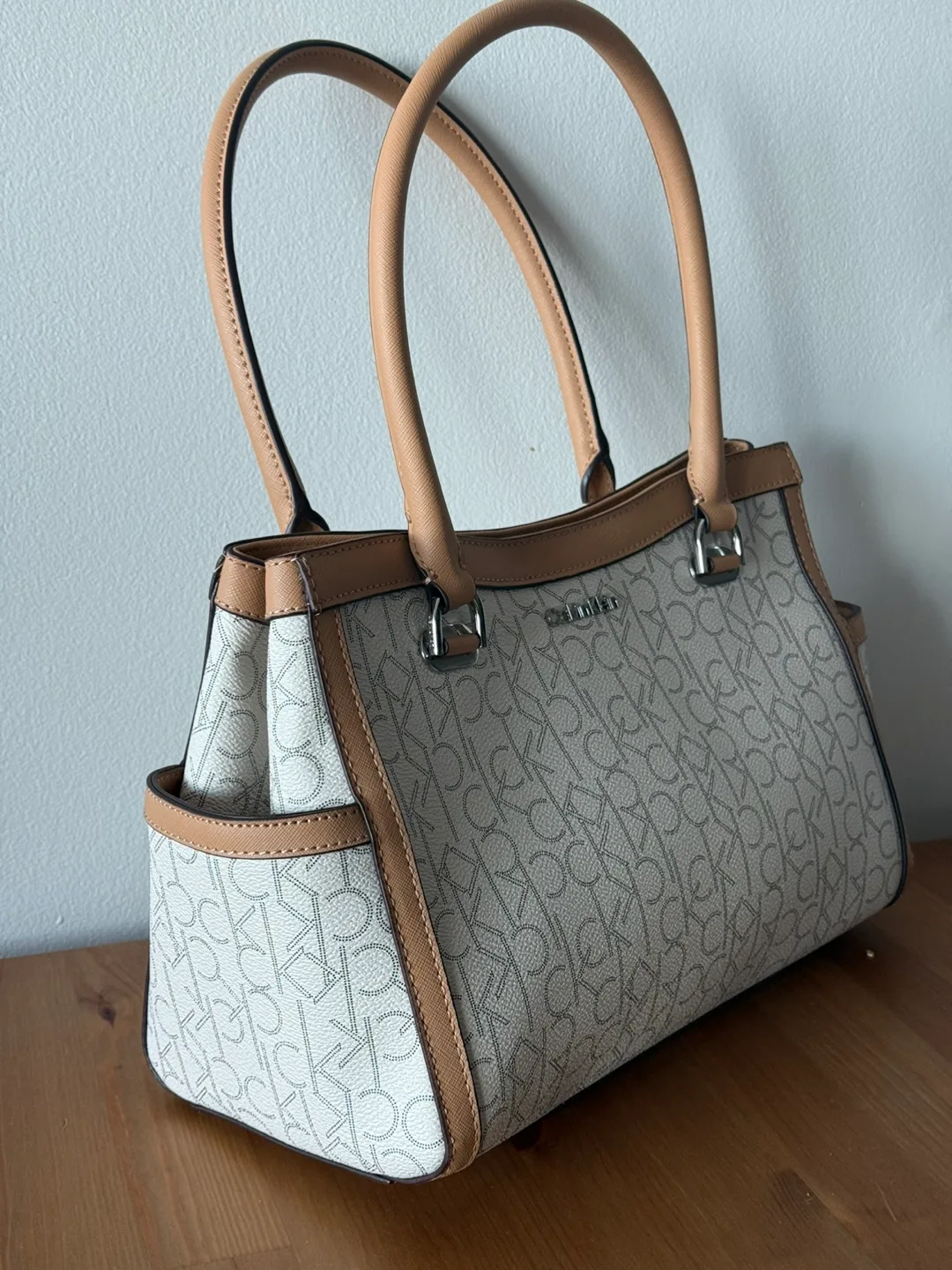 NEW Calvin Klein Women's Monogram Tote Bag image indicator(2)