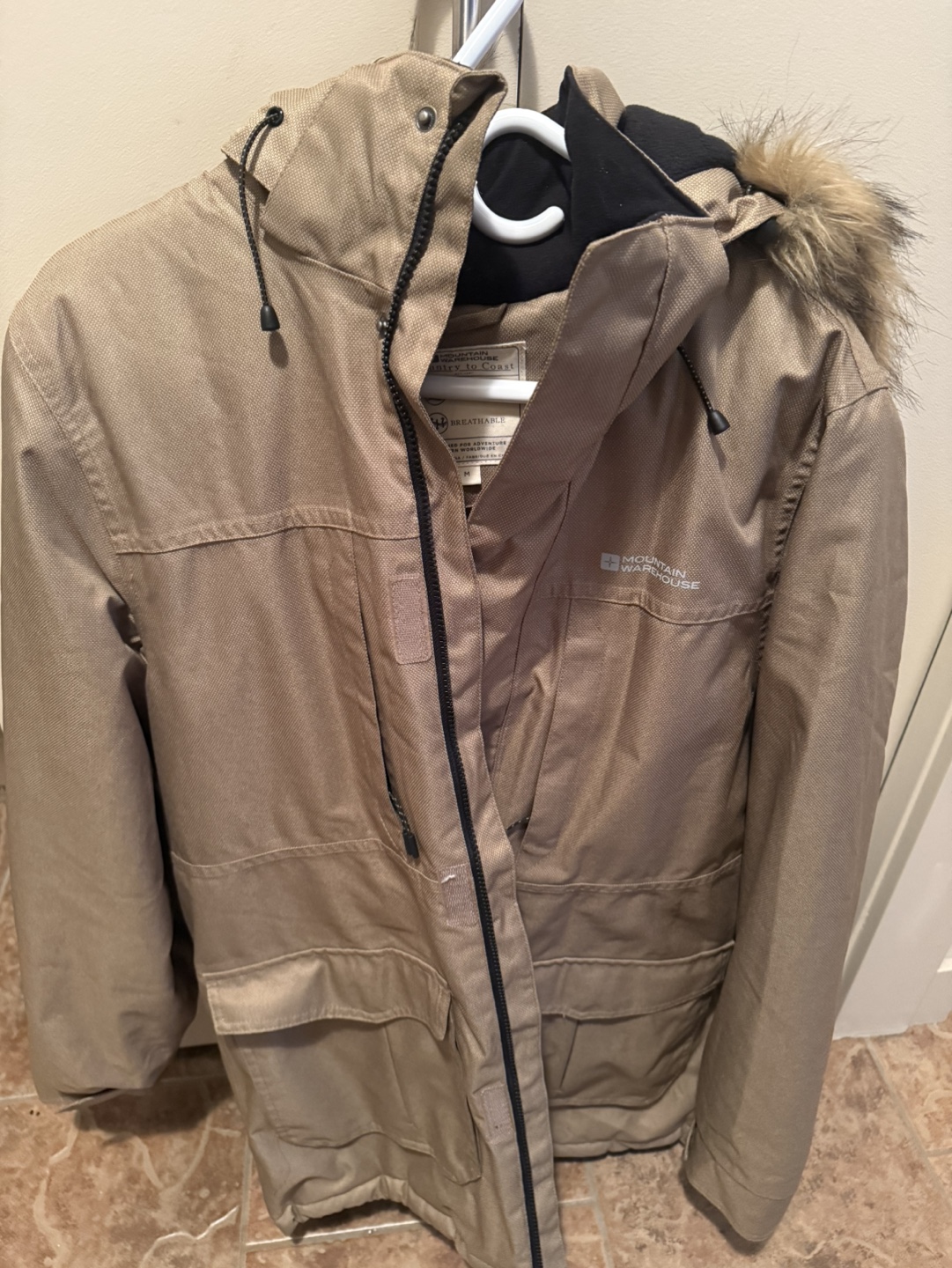 Mountain Warehouse Men's Beige Winter Parka