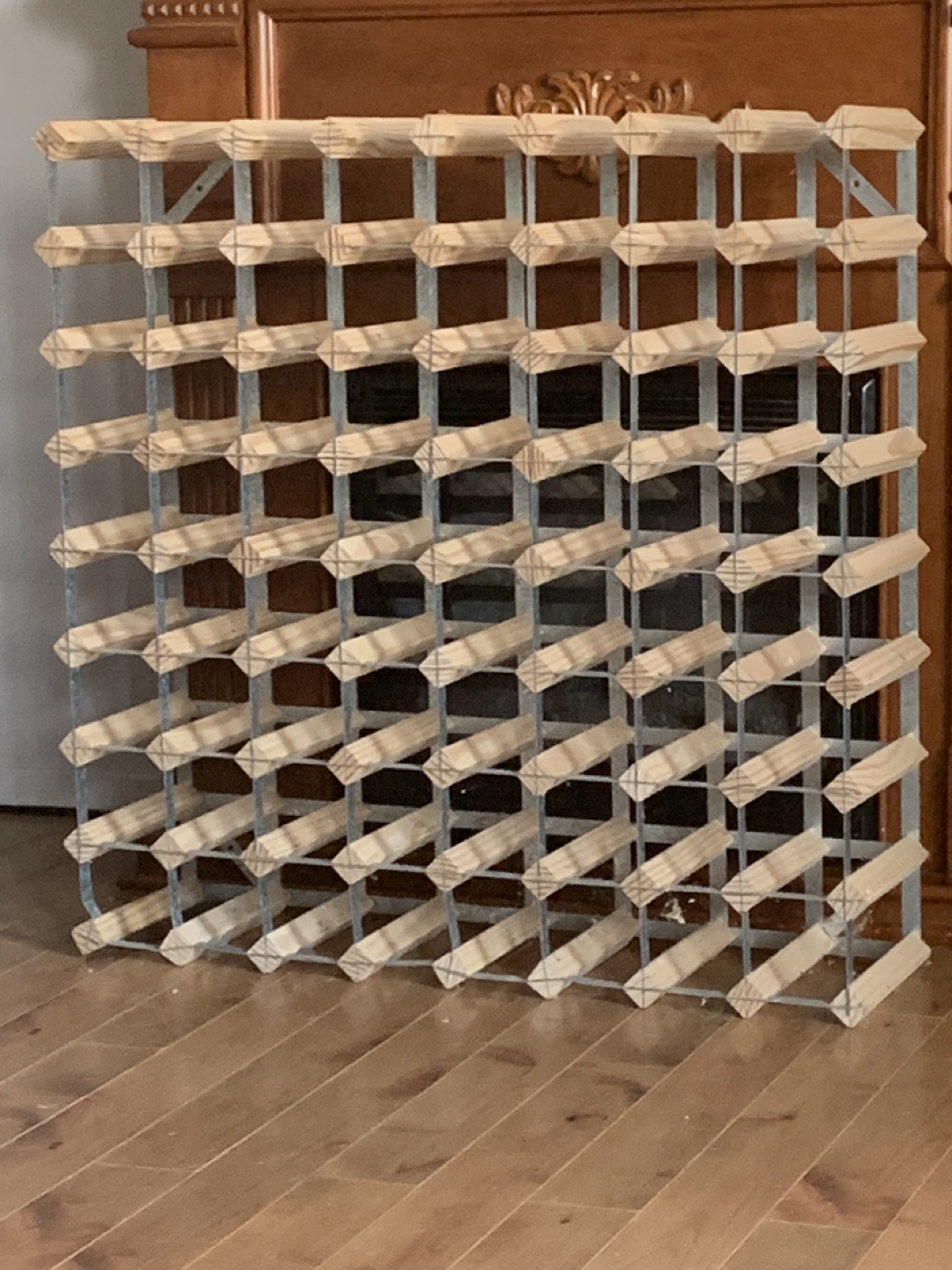 Wooden Wine Rack - Holds  80 Bottles