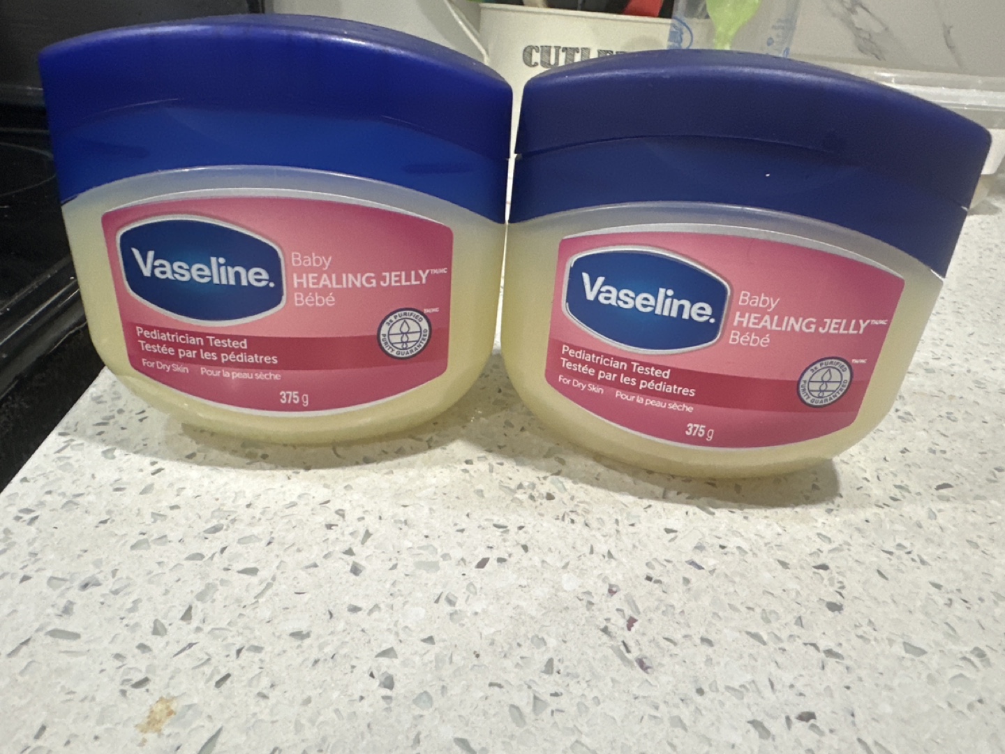 Two Jars of Vaseline Baby Healing Jelly
