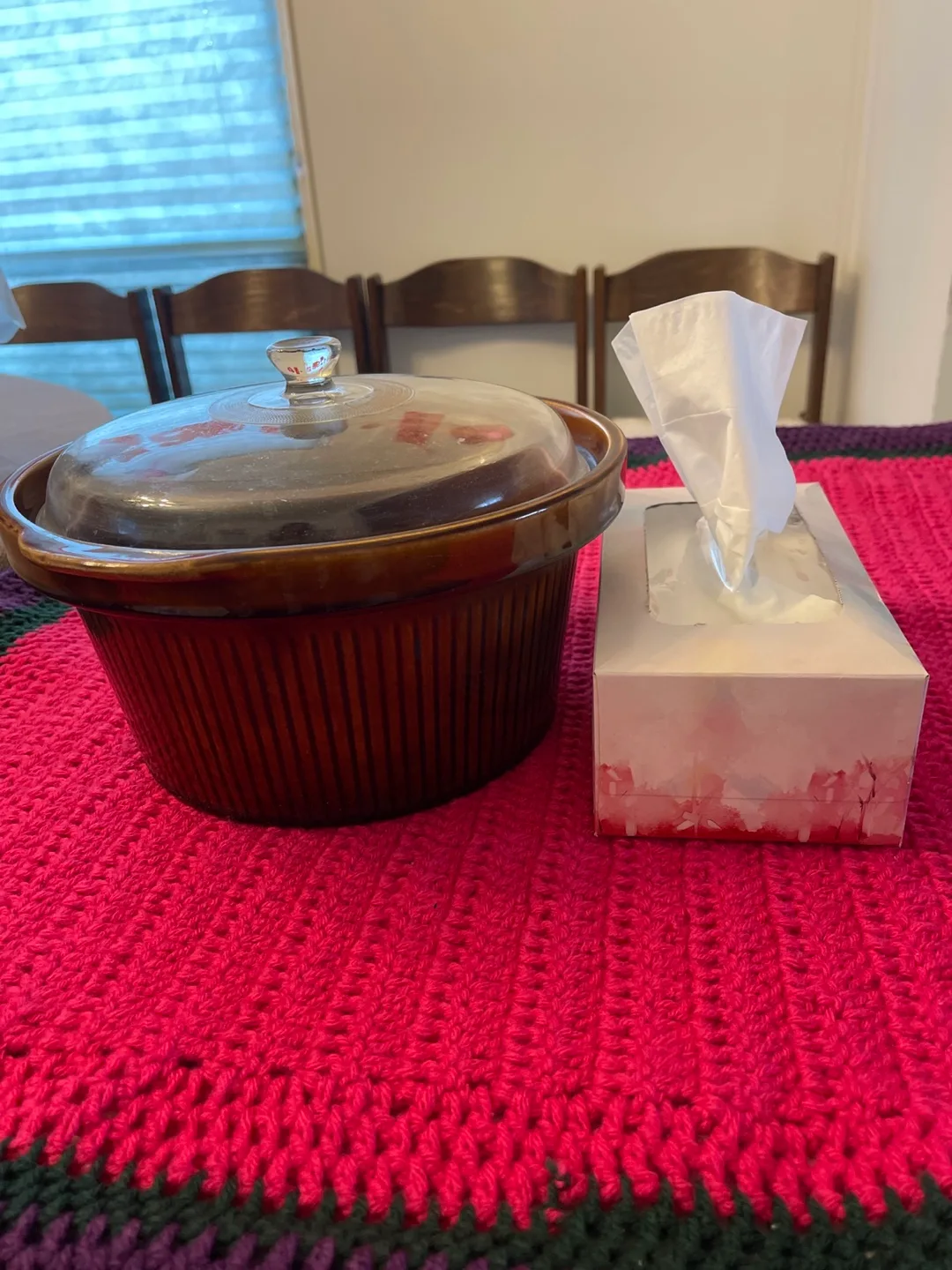 Vintage Brown Ceramic Slow Cooker with Glass Lid image indicator(3)
