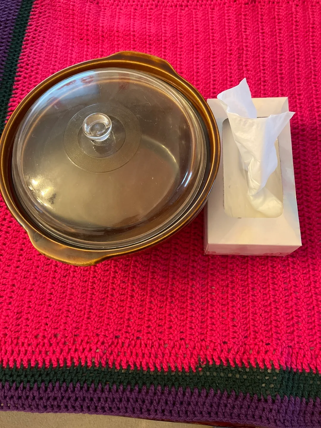 Vintage Brown Ceramic Slow Cooker with Glass Lid image indicator(2)