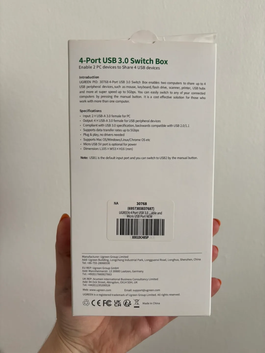 4-Port USB 3.0 Switch Box (Brand New) image indicator(2)