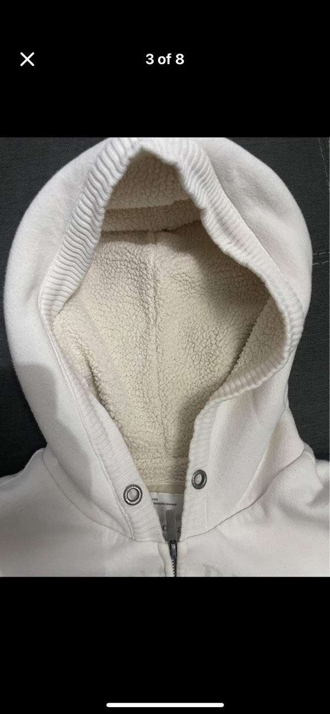 Aeropostale White Zip-Up Hoodie - Size XL - photo 5