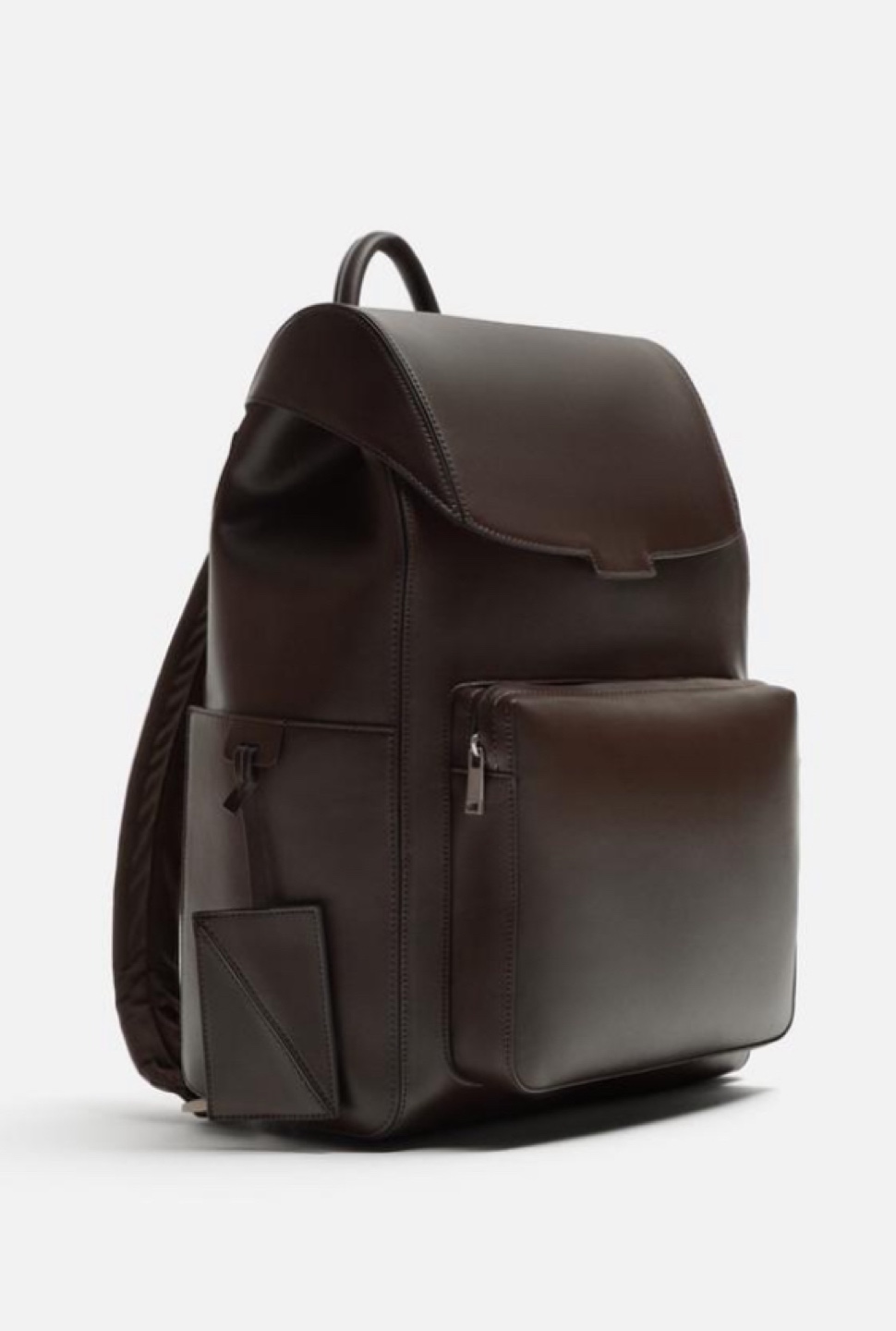 Brown Leather Backpack Zara - photo 4