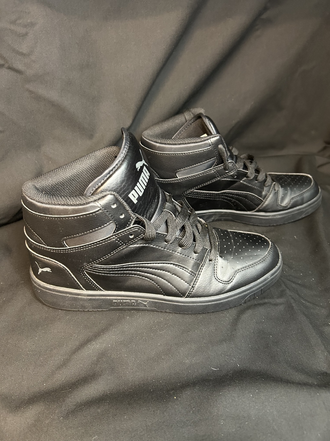 Puma Men's Black High Top Sneakers size 9 - photo 2
