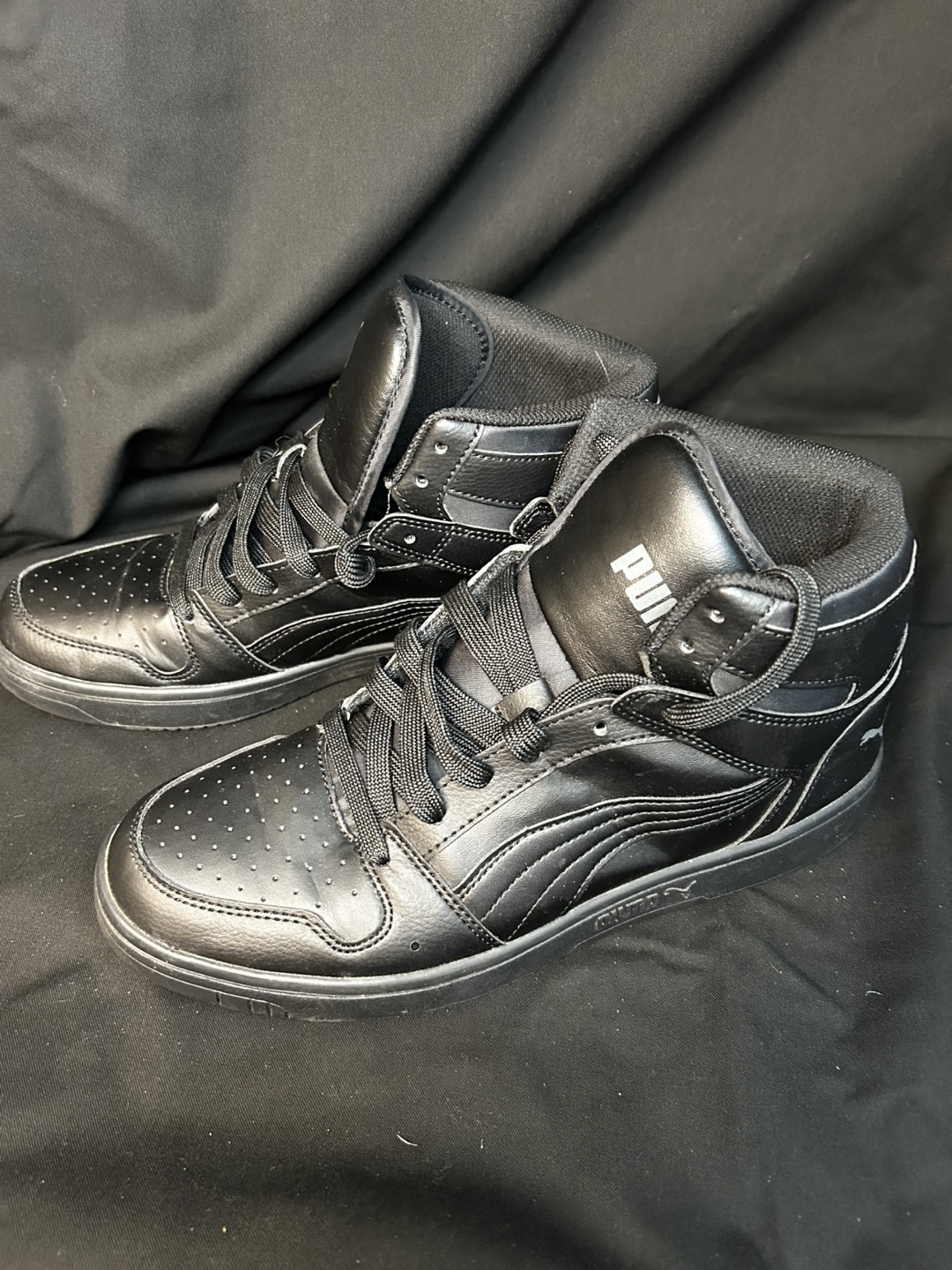 Puma Men's Black High Top Sneakers size 9 - photo 4