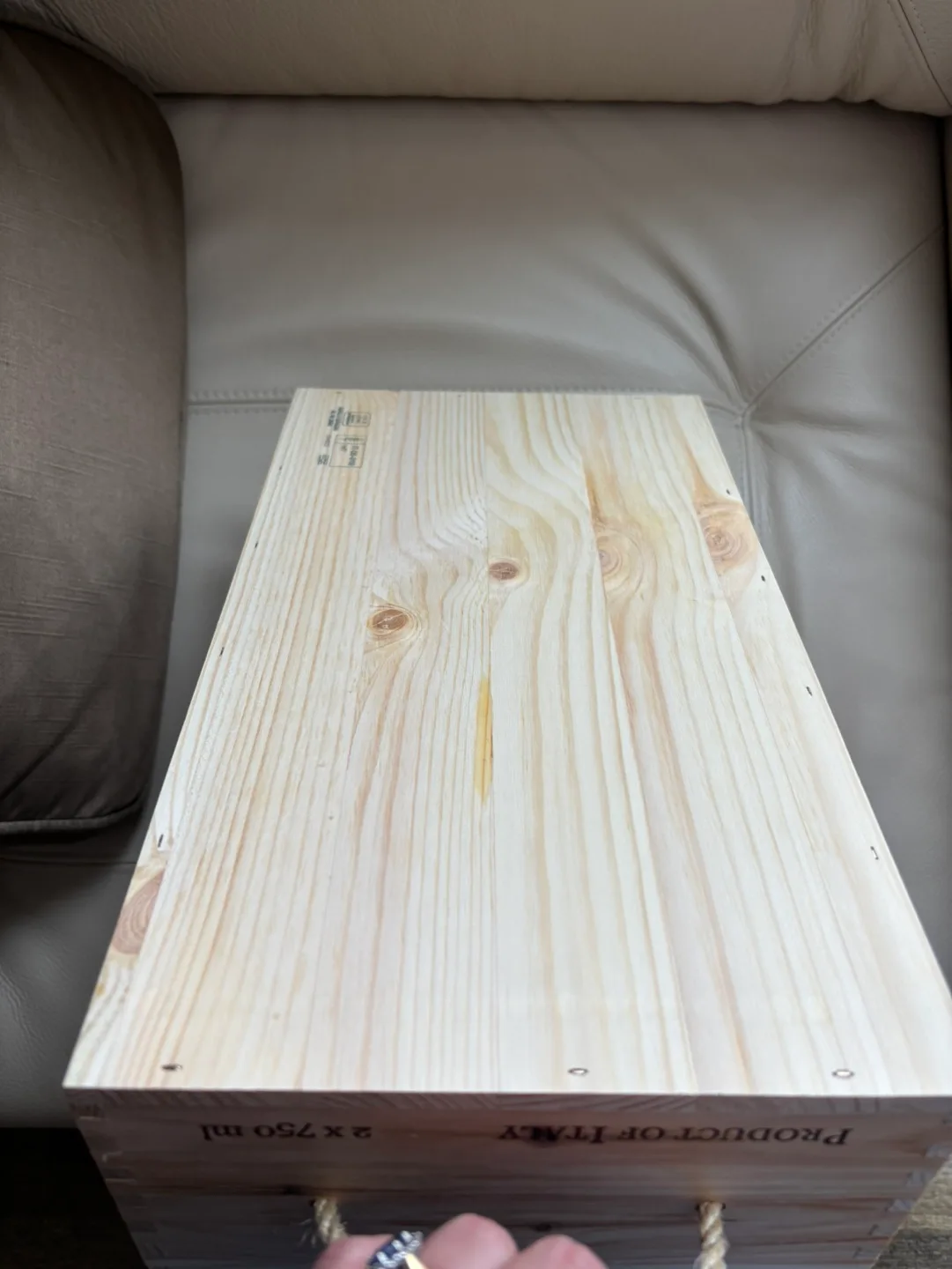 Empty Marchesi di Barolo Wooden Wine Box image indicator(3)