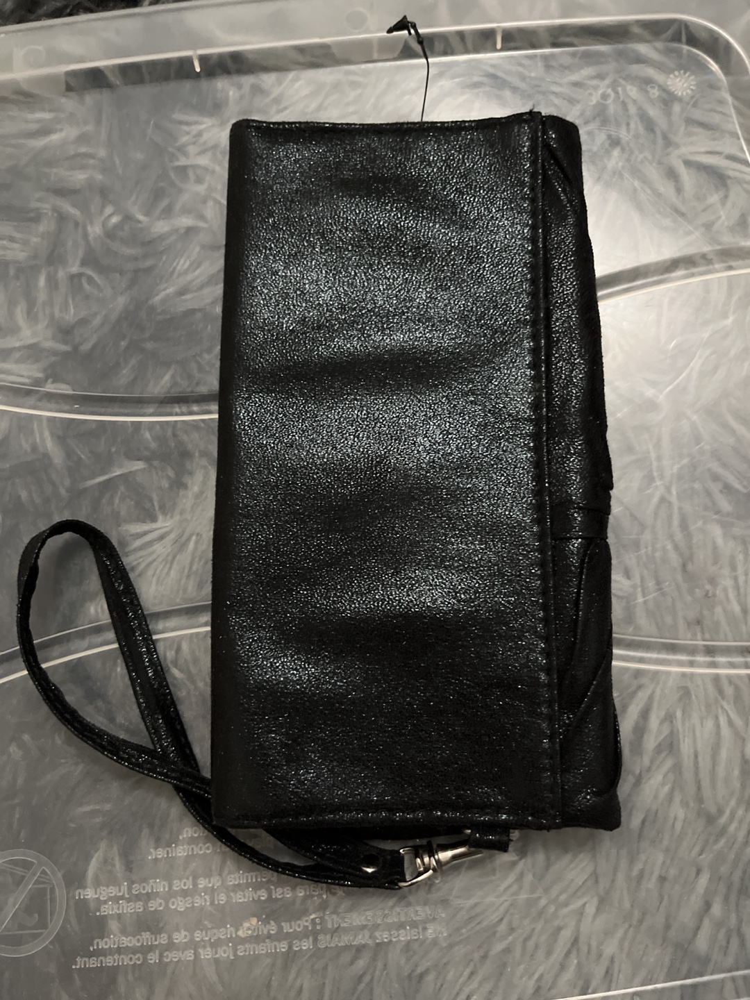 Black Clutch Purse with Wrist Strap - photo 3