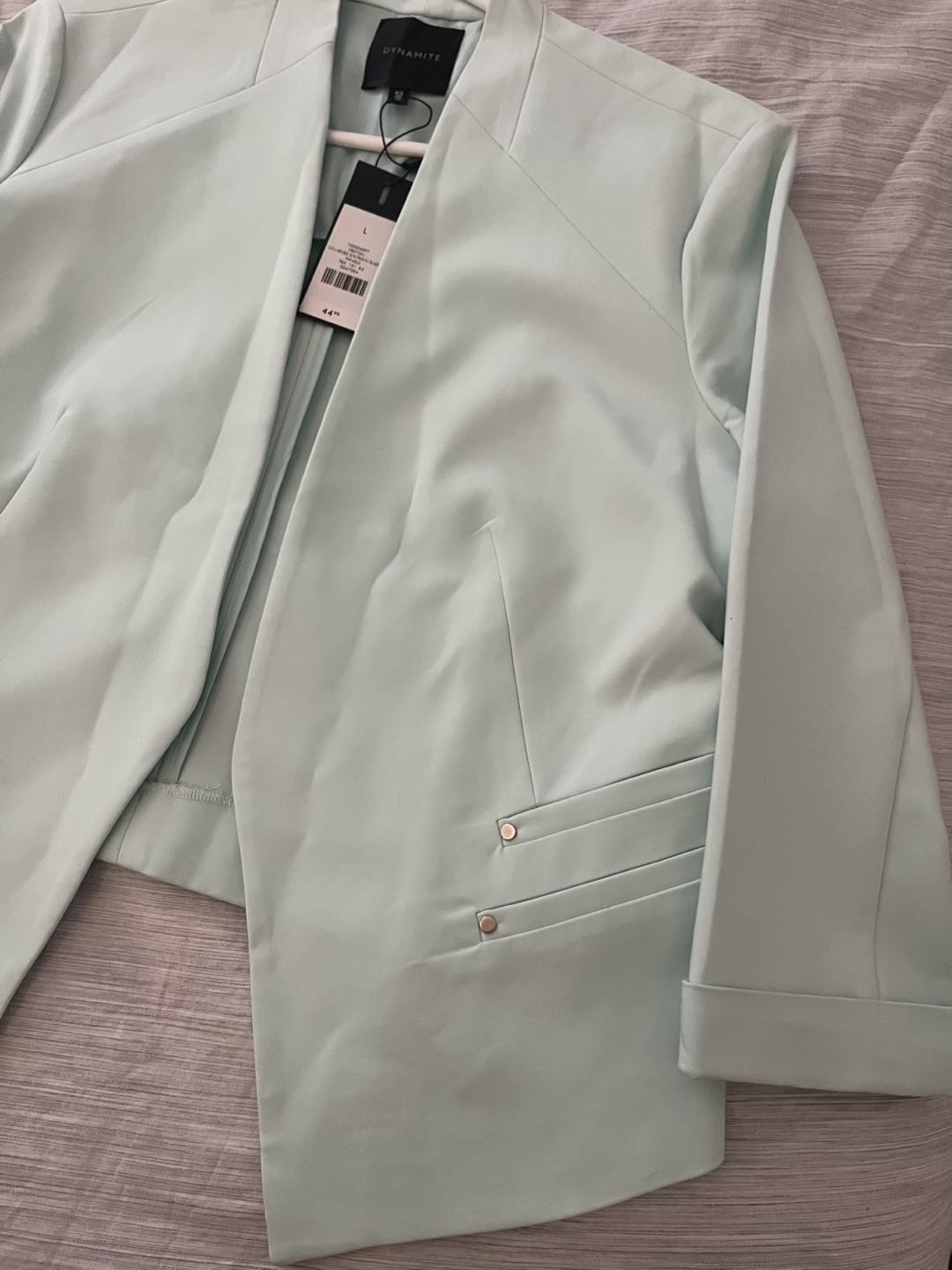 Dynamite Women's Blazer - Fair Aqua - Size Large - photo 3