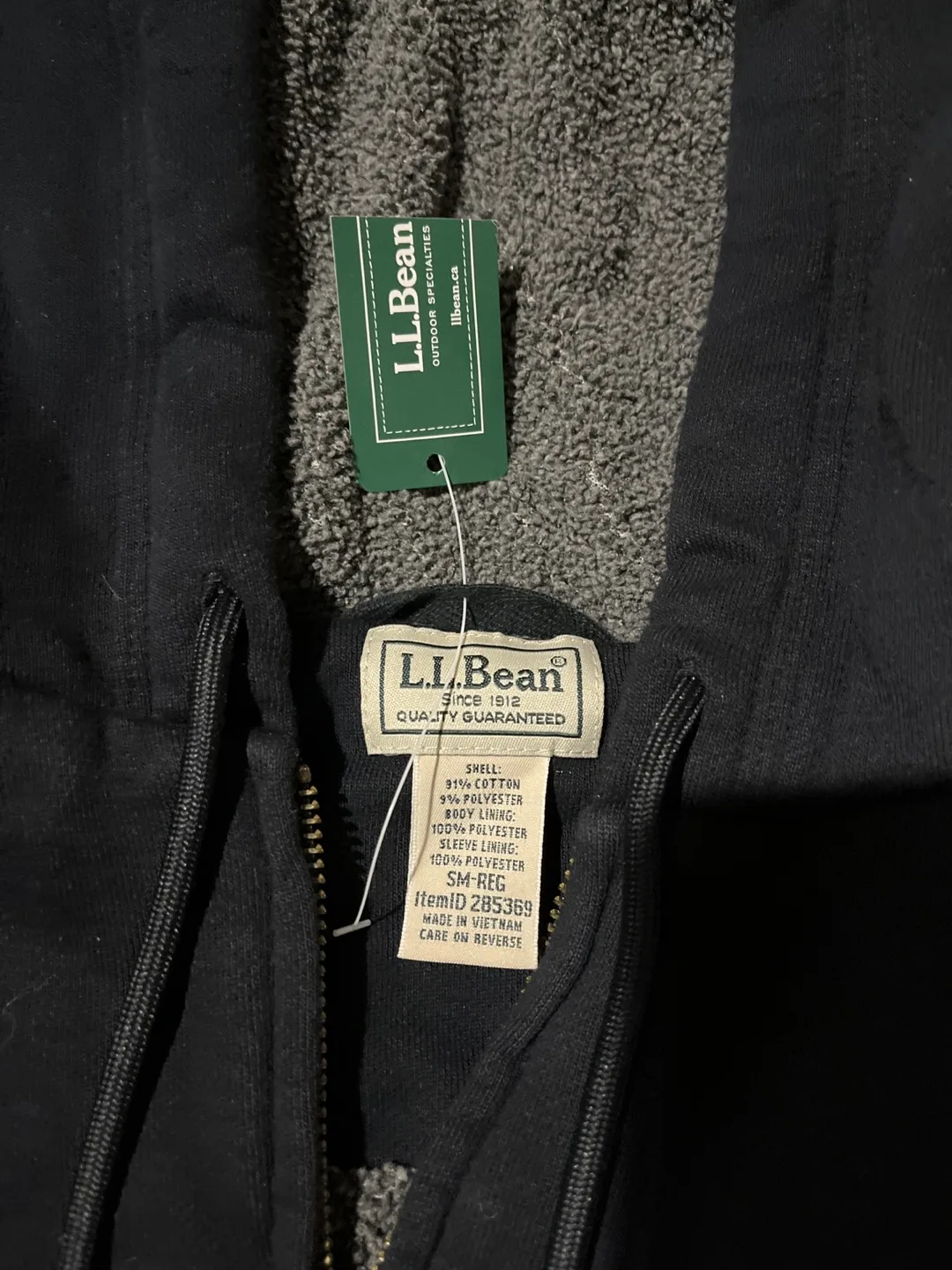 LL Bean Men's Fleece-Lined Zip-Up Hoodie image indicator(2)