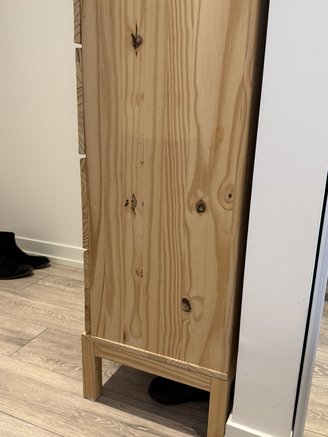 IKEA Hemnes 5-drawer Chest Beige Wooden - photo 2