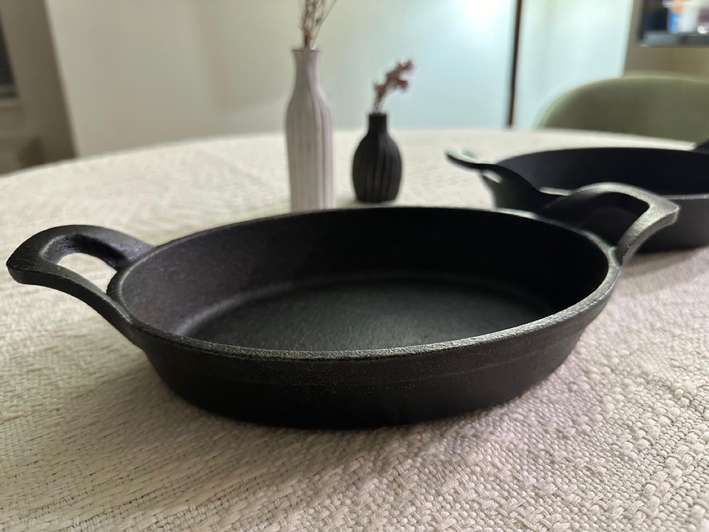 Set of 2 Cast Iron Oval Bakers