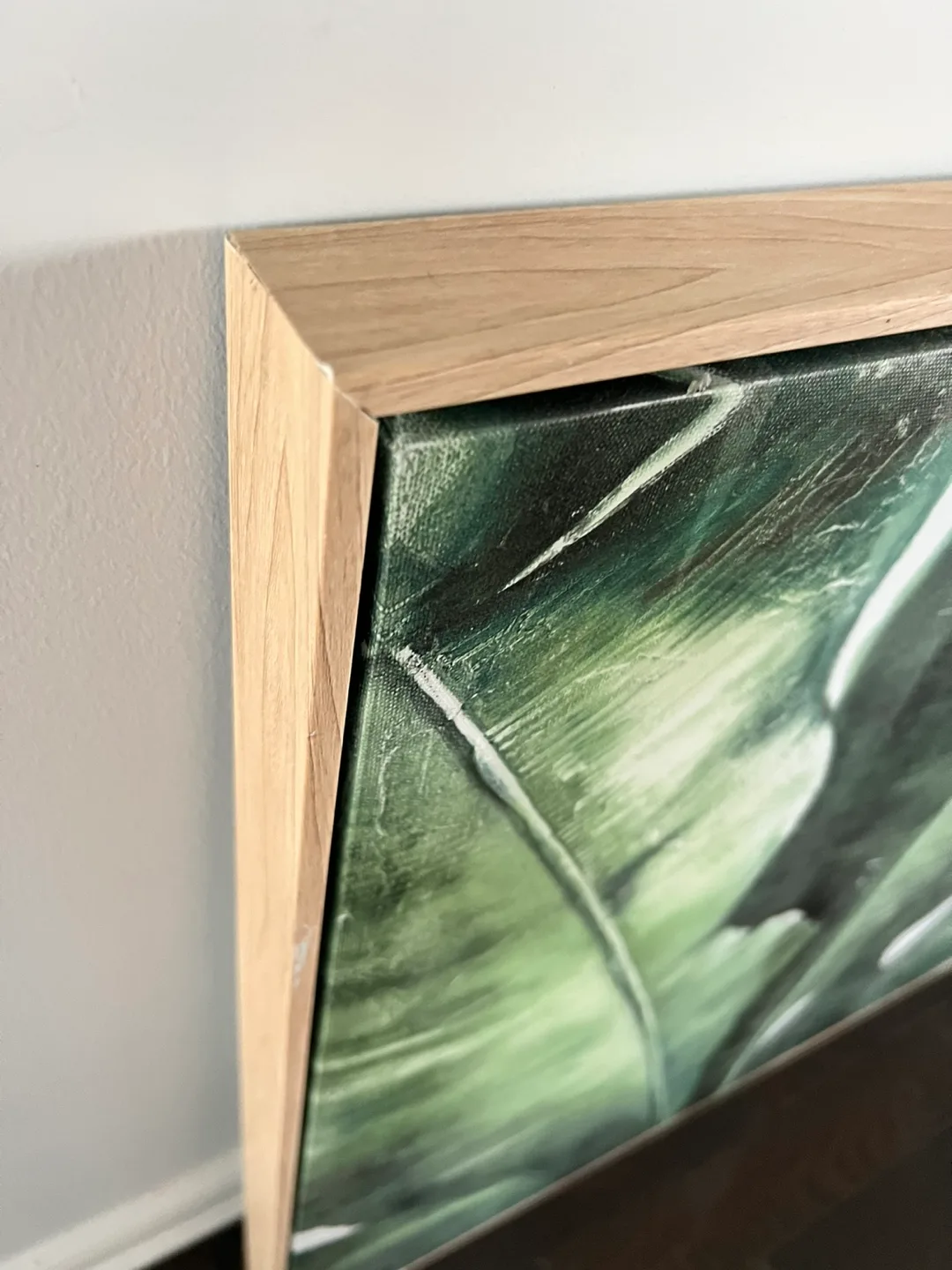 Large Framed Tropical Leaf Canvas Wall Art image indicator(2)