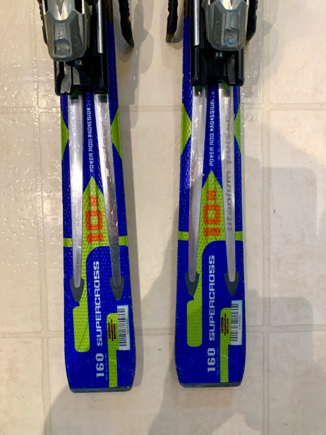 Atomic SX-10 Supercross skis - EX cond+free bindings adjust image indicator(3)