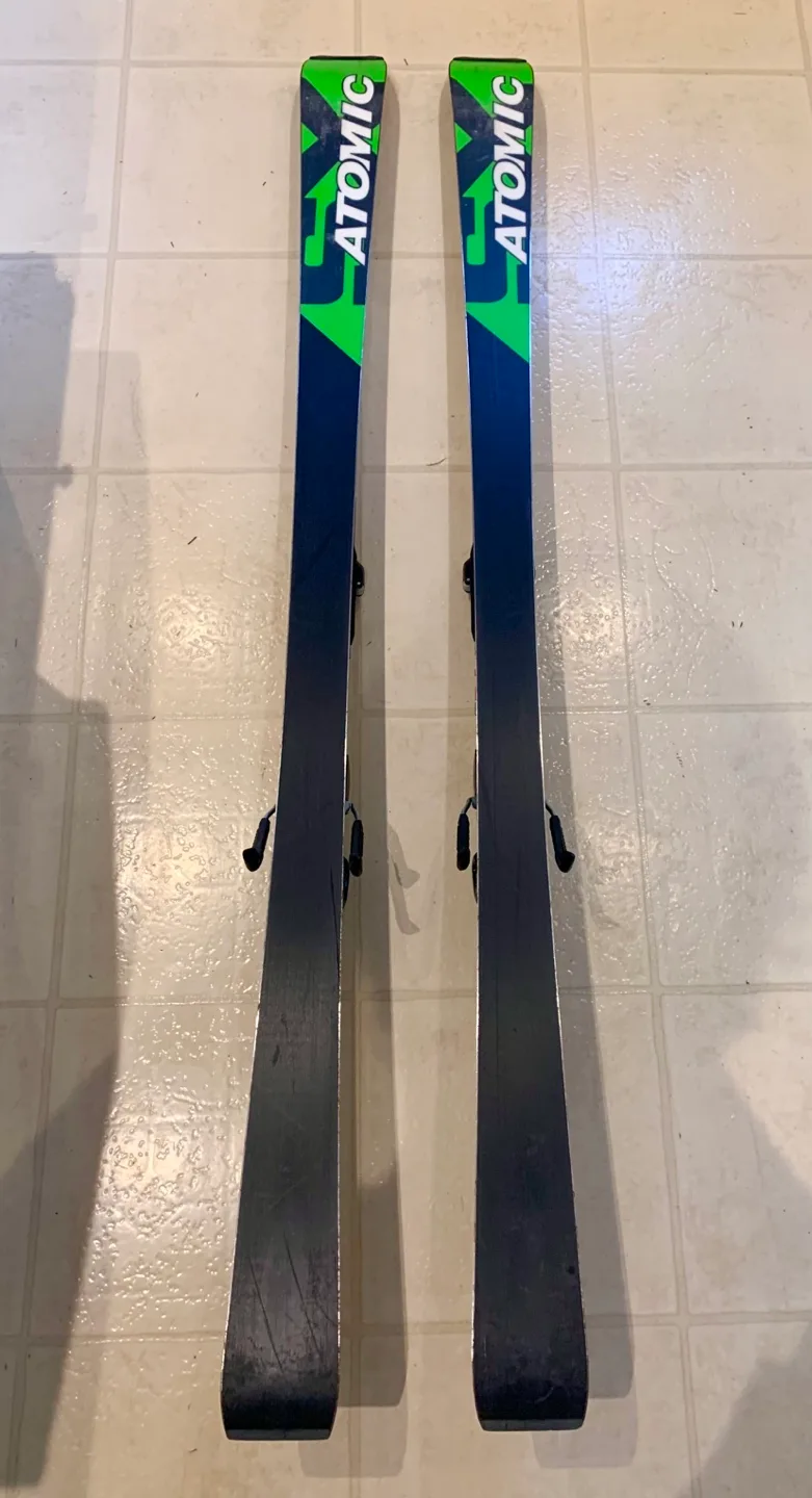 Atomic SX-10 Supercross skis - EX cond+free bindings adjust image indicator(6)
