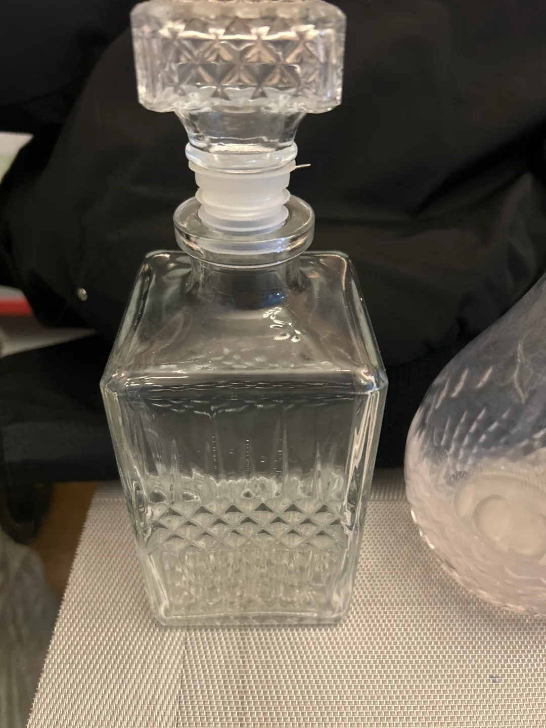 Set of Three Vintage Crystal Decanters image indicator(2)