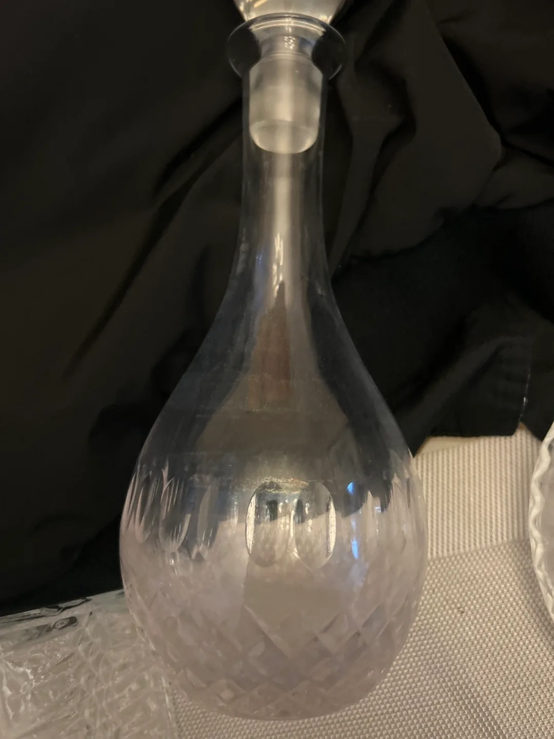 Set of Three Vintage Crystal Decanters image indicator(3)