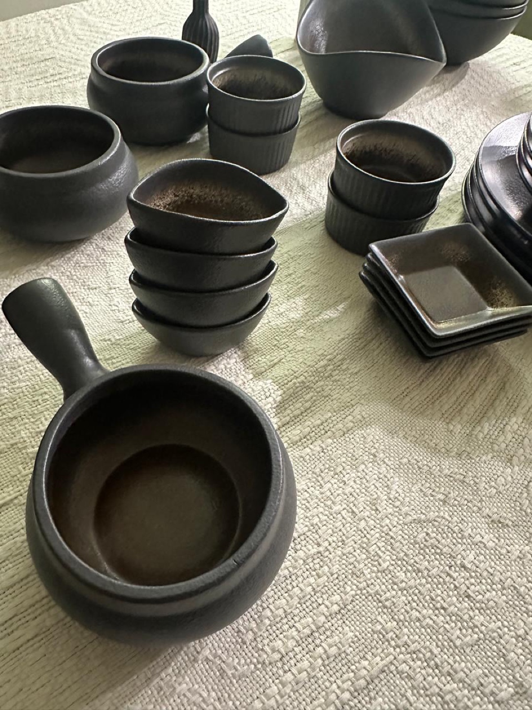 Black Speckled Ceramic Dinnerware Set - photo 3