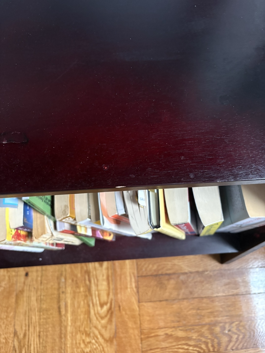 Dark Wood Ladder Bookshelf - photo 4