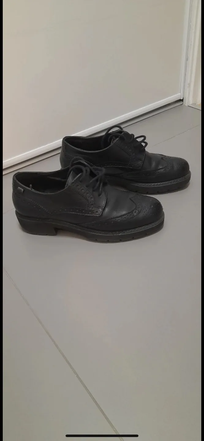 Black Leather Brogue Shoes image indicator(2)