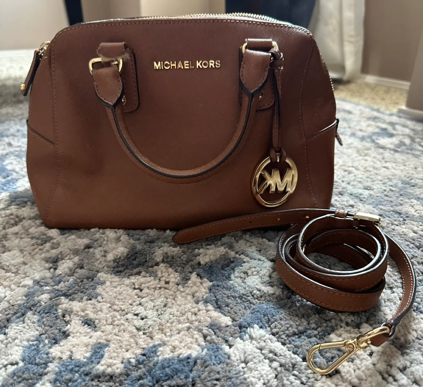 Michael Kors Brown satchel handbag thumbnail