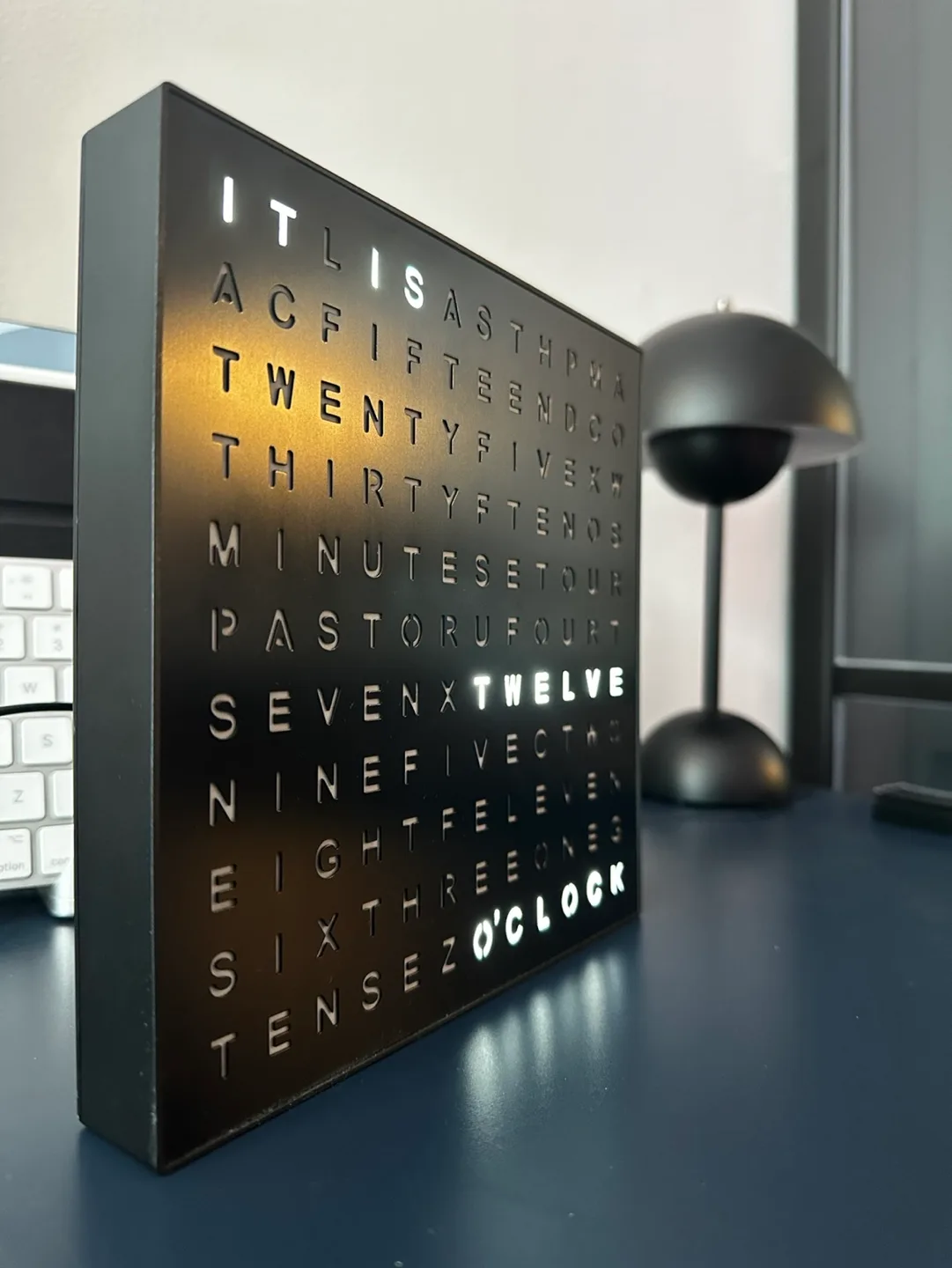 Unique Illuminated Letter Board Clock image indicator(2)