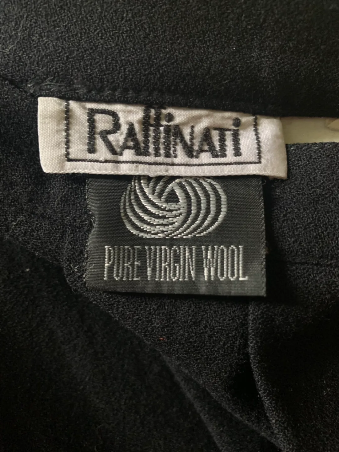 Black 100% Wool Long Skirt image indicator(2)