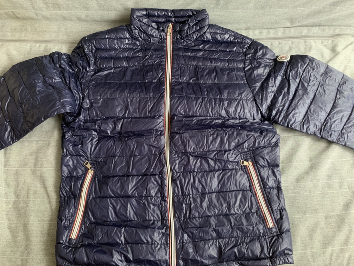 Moncler Men's Navy Blue Quilted Down Jacket