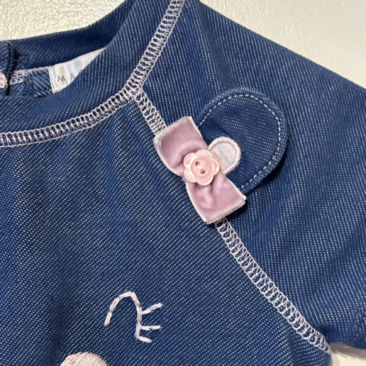 Maggie & Zoe Girls Denim Cat Dress Size 3-4Y - photo 5